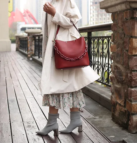 Vista 2 de MKF Collection Bolso Hobo, Bolso de mano con asa superior, Bolso de hombro de cuero PU