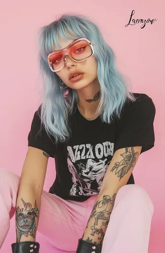 Vista 2 de Y2k - Gafas de sol envolventes con pantallas de escudo grande, templo de metal grande, estilo retro de los años 90, Sunnies futuristas UV400 LA042
