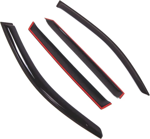 Vista 2 de WD2-679 - Juego de 4 viseras para ventana (montaje exterior), deflector de protección contra la lluvia, compatible con BMW X1 2013-2015
