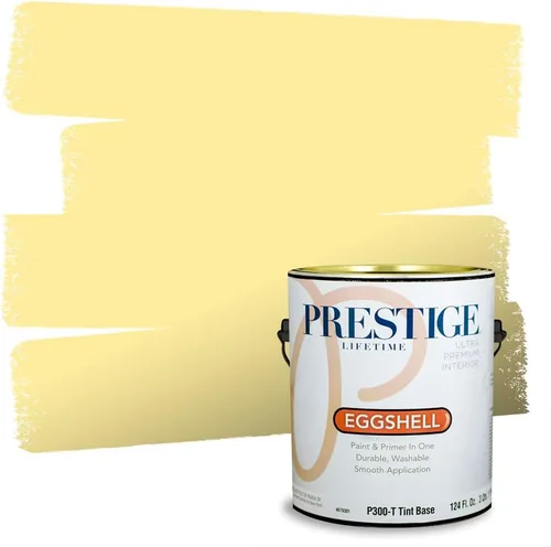 Vista 193 de PRESTIGE Pinturas de pintura exterior e imprimación en uno, 1 galón, plano, combinación comparable de Benjamin Moore* Pila de heno