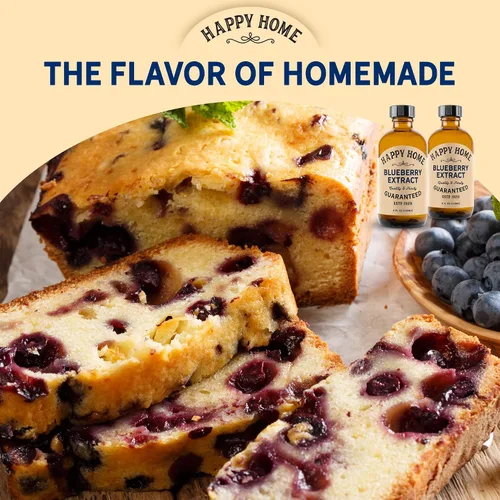 Vista 3 de Happy Home Sabor natural de arándanos premium - Certificado Kosher, 4 onzas.