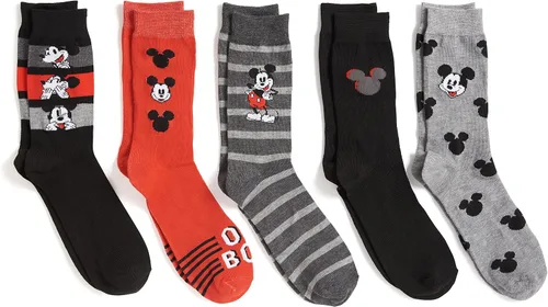 Vista 3 de Disney Mickey Mouse - Paquete de 5 calcetines para hombre