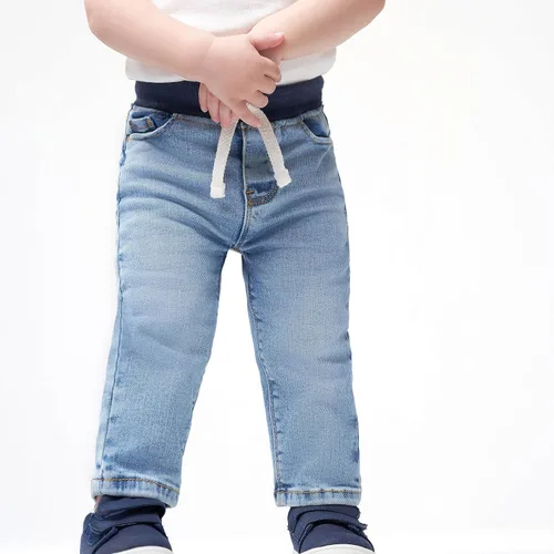 Vista 8 de Gerber Baby Toddler Rib Waist Stretch Denim Skinny Jeans