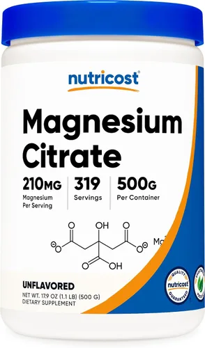 Vista 9 de Nutricost - Polvo de Glicinato de Magnesio (250 Gramos) (Sin Sabor)