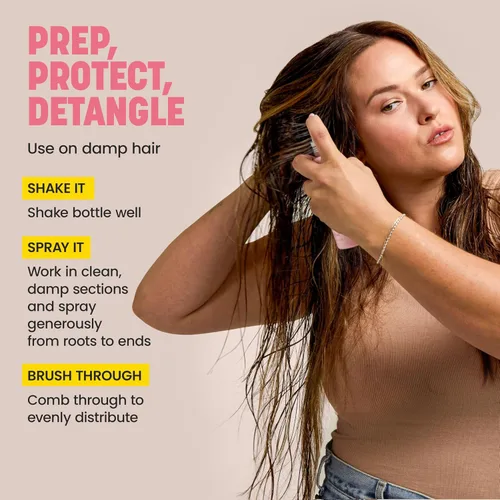 Vista 8 de Drybar Prep Rally Prime & Prep Detangler Nutre el cabello, desenreda con facilidad, deja el cabello suave y manejable, protege el cabello, libre