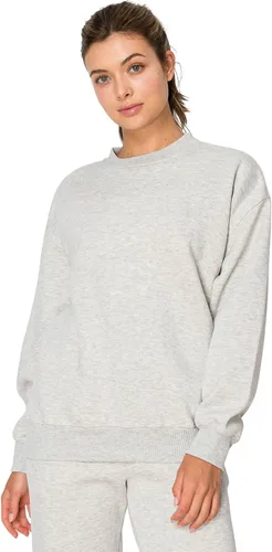 Vista 47 de Cali1850 Sudadera Cloud Nine Fleece Crew para mujer, ajuste relajado, cuello acanalado, puños y dobladillo