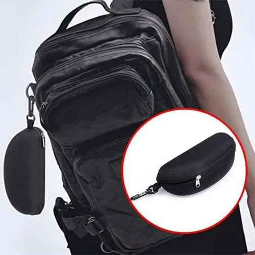 Vista 6 de Estuche para gafas de sol Caja de gafas de sol Bolsa Contenedor con mosquetón Cubierta de gafas Protector EVA Cremallera