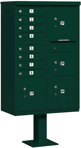 Vista 10 de Salsbury Industries 3306BLK-U 8 A Tamaño Puertas-Tipo VI-USPS Acceso Cluster Box Unidad Negro