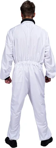 Vista 6 de Maxim Party Supplies Disfraz de astronauta para hombre con parches bordados y bolsillos para adultos