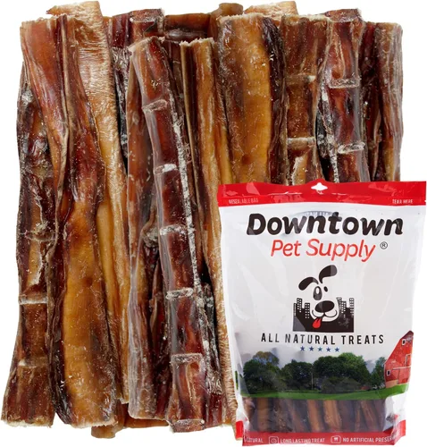 Vista 10 de Downtown Pet Supply Palitos masticables de 6 pulgadas hechos en Estados Unidos para perros, 0.5 libras, masticables para perros sin ocultar de larga
