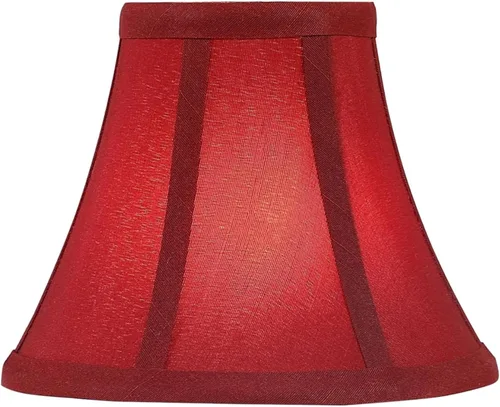 Vista 2 de Aspen Creative 30050-2A, pantalla de lámpara de araña con clip, óxido, 3 pulgadas superior x 6 pulgadas inferior x 5 pulgadas de altura inclinada