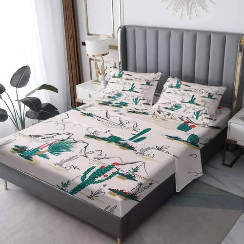 Vista 9 de Sábanas de camuflaje tamaño Queen – Sábanas de cama de fósil de dinosaurio, microfibra suave, bolsillo profundo, sábanas y fundas de almohada