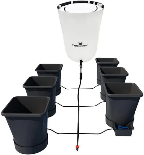 Vista 13 de AutoPot Sistema de 12 ollas XL con macetas de plástico de 6.6 galones y FlexiTank de 60 galones, sistema hidropónico de riego automático alimentado