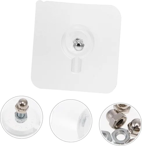 Vista 7 de 20pcs No Trace Nail Photo Frame PVC Coat Hook