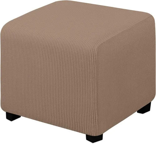 Vista 22 de Easy-Going Funda Elástica para Otomana Taburete de Almacenamiento Plegable Protector de Muebles Funda Rectangular Suave con Parte Inferior Elástica