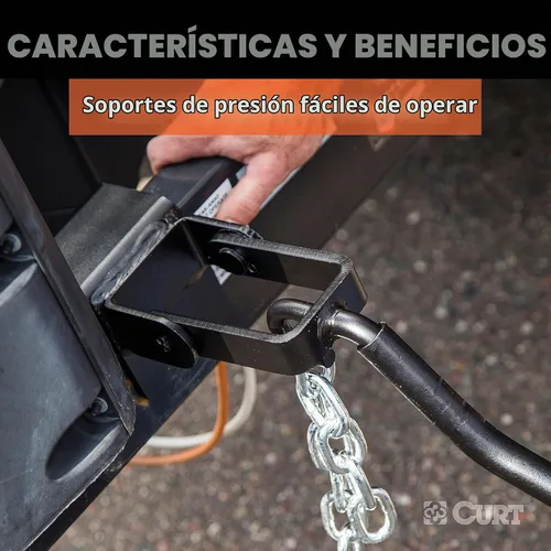 Vista 5 de CURT 17063 MV kit de remolque con barra redonda de distribución de peso 1,000-1,400 lb Tongue Weight, Lubrication Zerk, Forged Spring Bars, 2