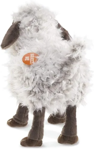 Vista 2 de Folkmanis Peluche de marioneta de mano de oveja, gris/multicolor
