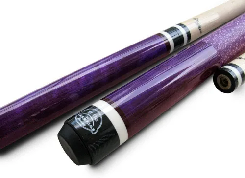 Vista 2 de 49% de descuento en oferta - Champion ST Irish Wrap Purple Maple Pool Cue, eje de arce de 58 pulgadas, junta de taco de 5/16 pulgadas x 18