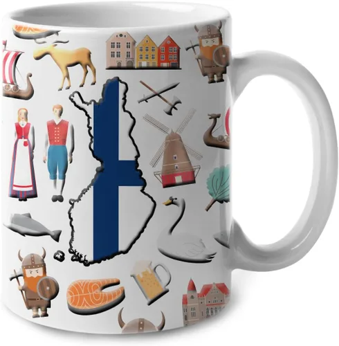 Vista 10 de Lotacy Taza de café con símbolos de Cuba con bandera de mapa, taza de cerámica de bandera cubana de 11 onzas, recuerdo de Cuba y regalos, idea