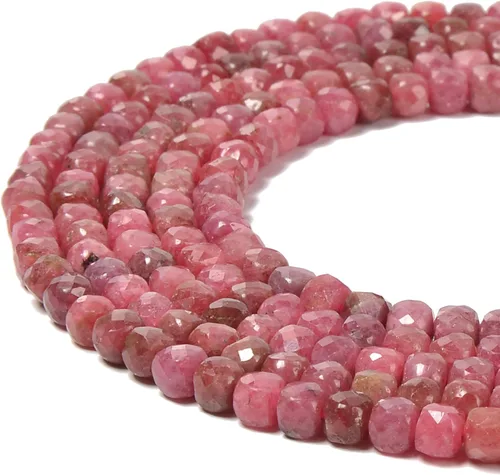 Vista 55 de JM Design Cuentas de 5/64 de pulgada 01 con forma de cubo liso multicolor para manualidades y fabricación de joyas (pulseras, collares, pendientes)