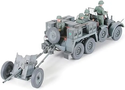 Vista 8 de Tamiya Modelos Krupp Protze Camión de remolque con kit de modelo Pak de 1.457 in