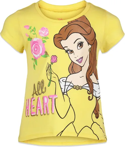 Vista 2 de Disney Princess Mulan Rapunzel Moana Tiana 4 Pack Short Sleeve Graphic T-Shirt