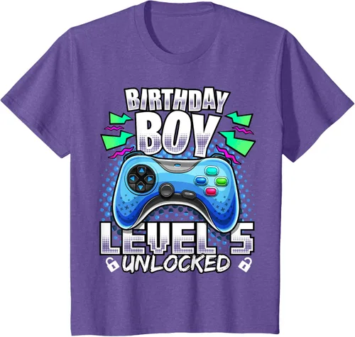 Vista 15 de Camiseta para niños con diseño de videojuegos desbloqueados de nivel 5 Negro
