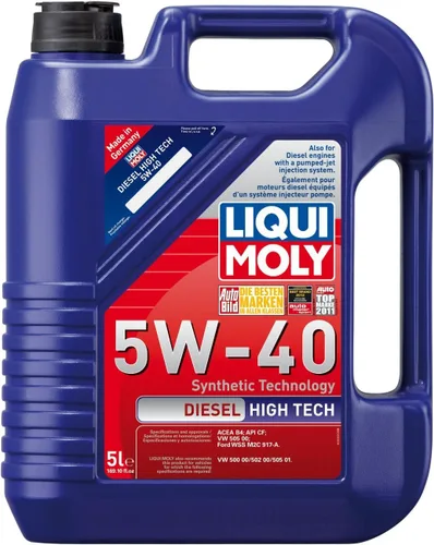 Vista 2 de Liqui Moly, aceite para motor 5W-40 sintético, de alta tecnología, diesel