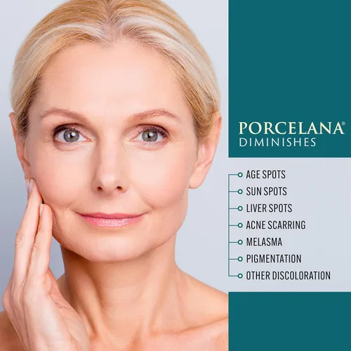 Vista 3 de Porcelana Crema de hidratación diurna para cara y cuerpo [fórmula actualizada] – desvanece las manchas oscuras y unifica el tono de la piel – Para
