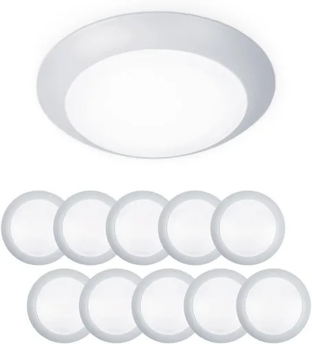 Vista 15 de WAC Lighting FM-306-930-BN disco para montaje al ras de luz led blanca suave de 3000 K, con calificación de Energy Star, grande, de níquel bruñido