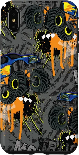 Vista 11 de Funda para iPhone 17 con diseño de Monster Truck Lover para hombres y niños