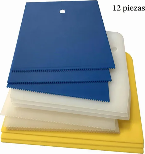 Vista 3 de Juego de espátulas de plástico para espátula, adecuado para spackling, color de pared de parches, papel tapiz, calcomanías, pintura.