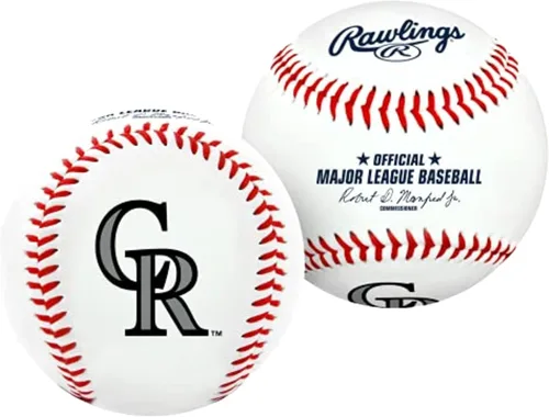 Vista 21 de Rawlings Béisbol oficial de la MLB 2026 con logo del equipo Todos los 30 equipos de la MLB disponibles