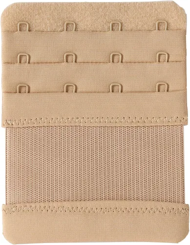 Vista 2 de Extensores de brasier, 4 ganchos, elástico, extensión, cómodo, paquete de 3