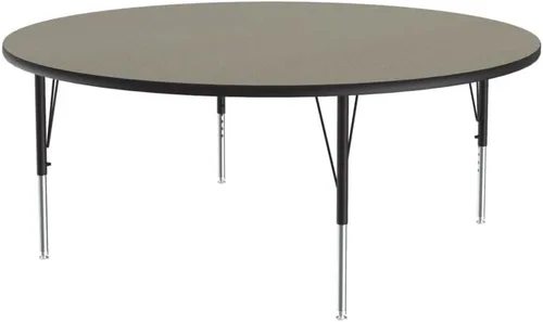 Vista 150 de Correll - Mesa rectangular de actividades para el aula de 24 x 36 pulgadas, altura ajustable (19-29 pulgadas), parte superior de nogal colonial