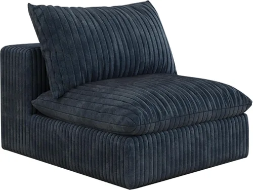 Vista 10 de 118" Cloud Couch Oversized Modular Sectional Sofa, Boneless L-Shaped 6 Seater Deep Seat Couch with Ottoman, Soft Corduroy Upholstery, DIY Negro
