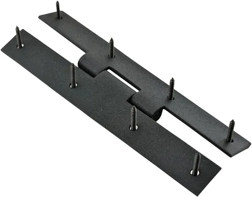Vista 8 de Renovators Supply Manufacturing H - Bisagras de gabinete de cocina de hierro forjado negro de 7 pulgadas con tornillos