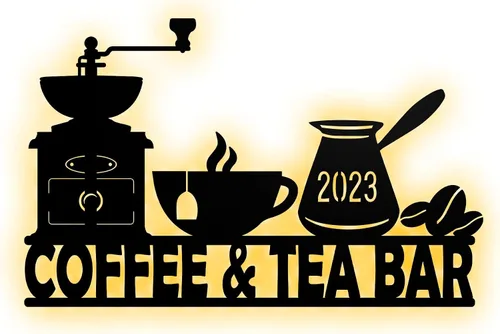 Vista 11 de Letrero de metal personalizado para barra de café, varios tamaños, placa de pared para decoración de cocina, regalos personalizados para amantes