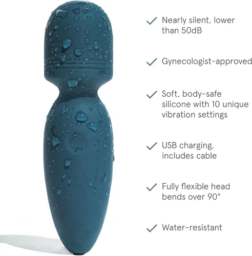 Vista 4 de LOLA Mini vibrador, mini masajeador y vibrador para mujeres, masajeador portátil, masajeador personal de bienestar sexual, vibrador femenino