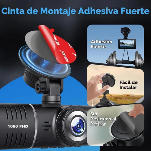 Vista 4 de Almohadillas adhesivas adhesivas para montaje de cámara de salpicadero, 5 piezas de cinta de montaje de doble cara de repuesto para cámara