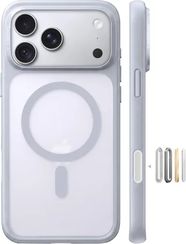 Vista 19 de TORRAS Funda magnética más fuerte y a prueba de golpes para iPhone 18 Pro Morado borgoña.