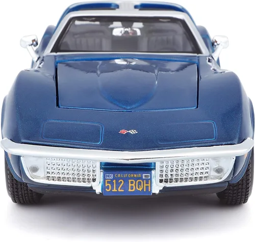 Vista 7 de Maisto 1/24 Edición Especial 1970 Chevrolet Corvette - Azul