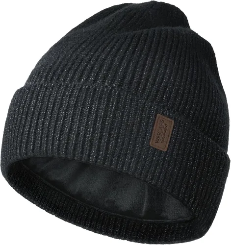 Vista 13 de Wmcaps – Gorro de invierno para hombre y mujer, gorro de punto suave y cálido con forro vellón Verde militar