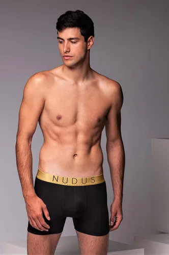 Vista 5 de NUDUS Ropa interior de bambú de 2 bolsas para hombre, paquete de 4 calzoncillos tipo caja de regalo, calzoncillos tipo bóxer
