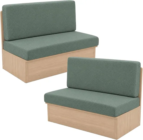 Vista 10 de NILUOH Juego de cojín lavable para sofá y respaldo de autocaravana, fundas elásticas de cojín elásticas para comedor de caravana, aptas para 01