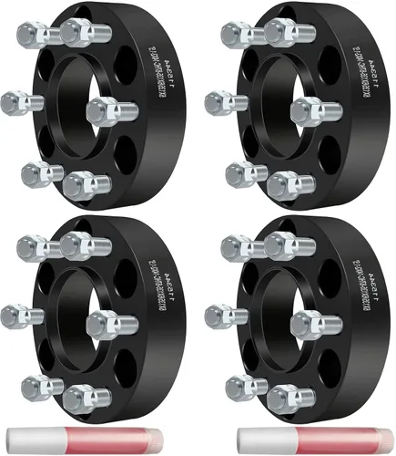 Vista 48 de SCITOO Espaciadores de rueda de 1.5 pulgadas, orificio 4x4 con adaptadores de pernos de 1/2 de 2.441 in para ClubCar Precedent para Adward 2 para EZ