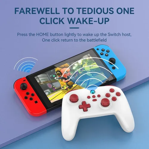 Vista 2 de SraML Switch Controller, Wireless Switch Controller for SwitchSwitch LiteSwitch OLED Controller, Extra Switch Pro Controller with Joystick Wake-up