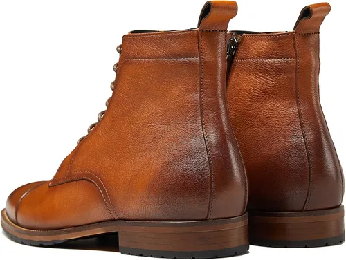 Vista 4 de Dockorio Botas chukka casuales para hombre, botas de vestir de cuero para hombre