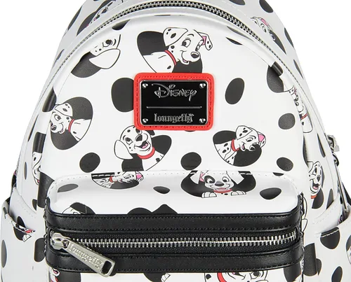 Vista 4 de Loungefly Disney 101 Dálmatas Spots and Pups Lucky Penny Patch All lover Print Mini Mochila BlancoNegro Mochila de día