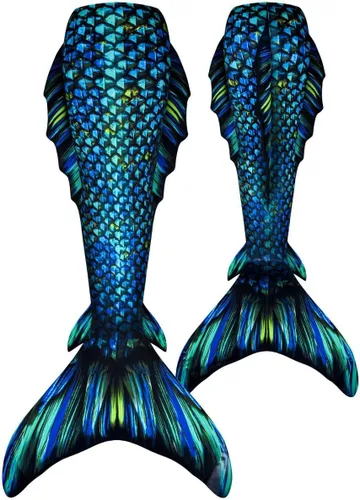 Vista 3 de Fin Fun Atlantis - Cola de sirena para adultos, monoaleta incluida, tamaños para adultos y adolescentes